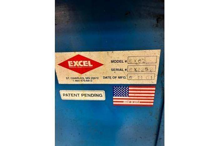 Used EXCEL EX62 CLOSED DOOR BALER 20HP TWIN RAM CYLINDERS