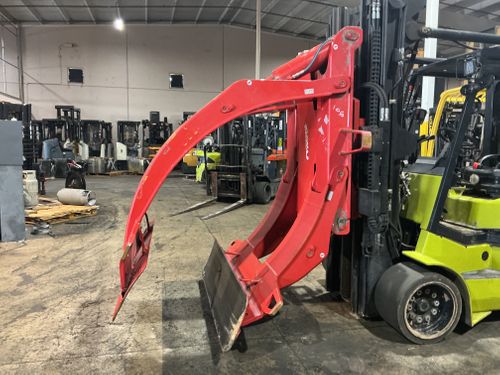 Used 106" DIAMETER CAPACITY BOLZONI AURAMO MODEL RA-400NLT TISSUE ROLL CLAMP MANUFACTURED 2021