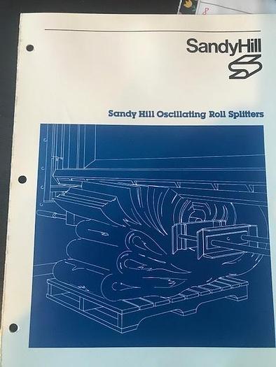Used 100" SANDY HILL OSCILLATING ROLL SPLITTER, MDL 80 X 100