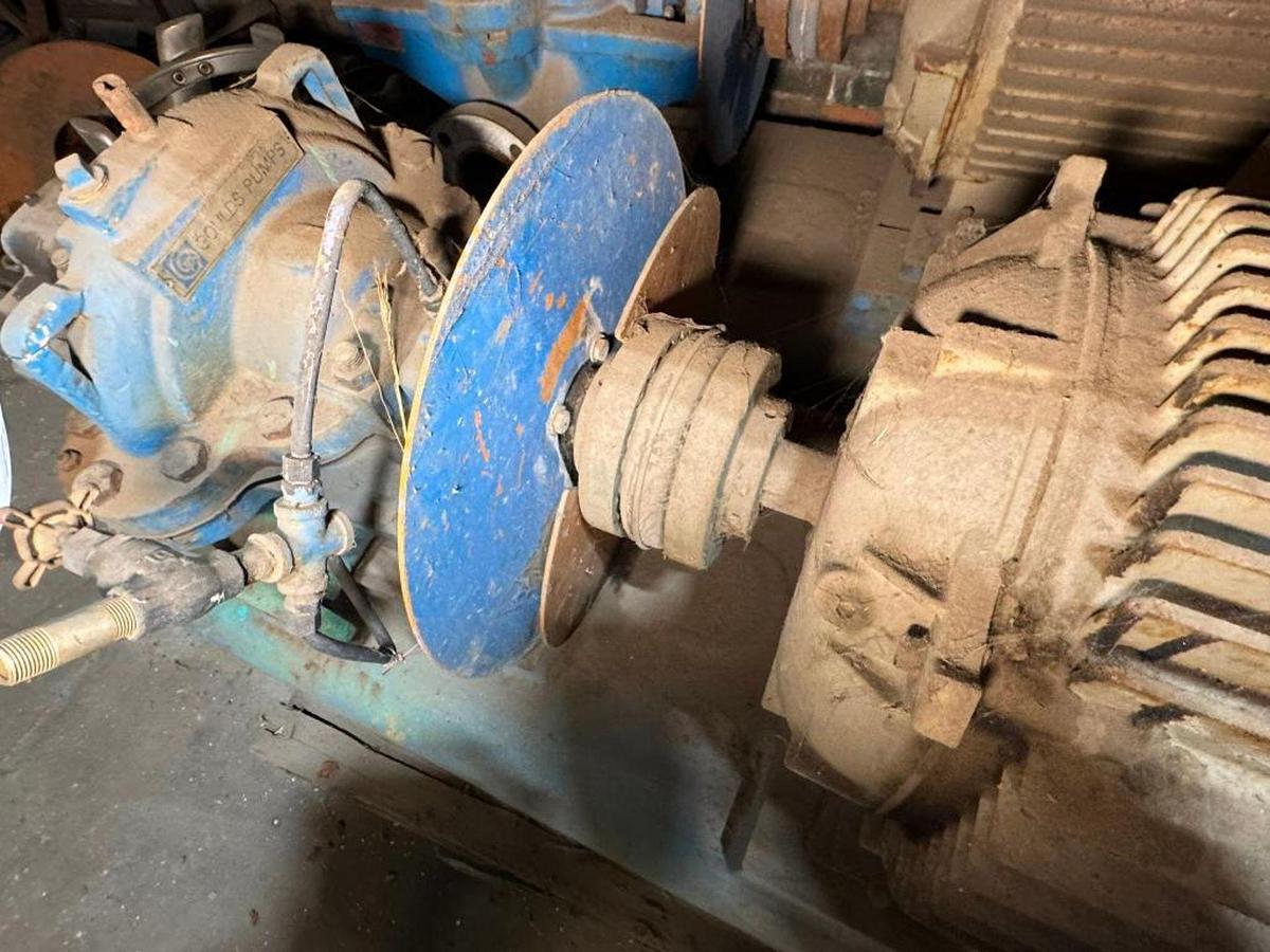 Used GOULDS MODEL 3410 SIZE 2X3-11 SPLIT CASE PUMP WITH MOTOR