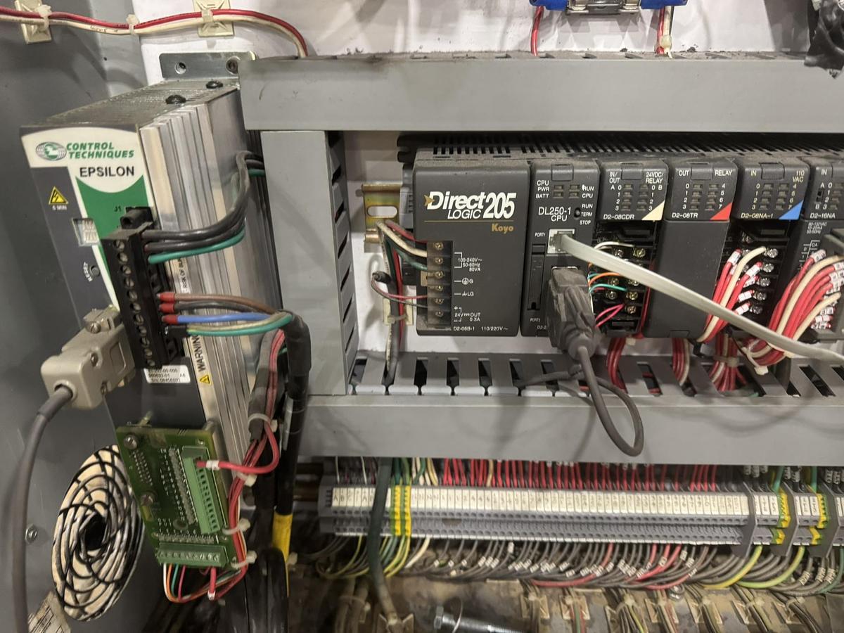 Used 60" WIDE LEVER LS1500 AUTOMATIC SINGLE KNIFE BALONEY CUTTER 16" DIAMETER