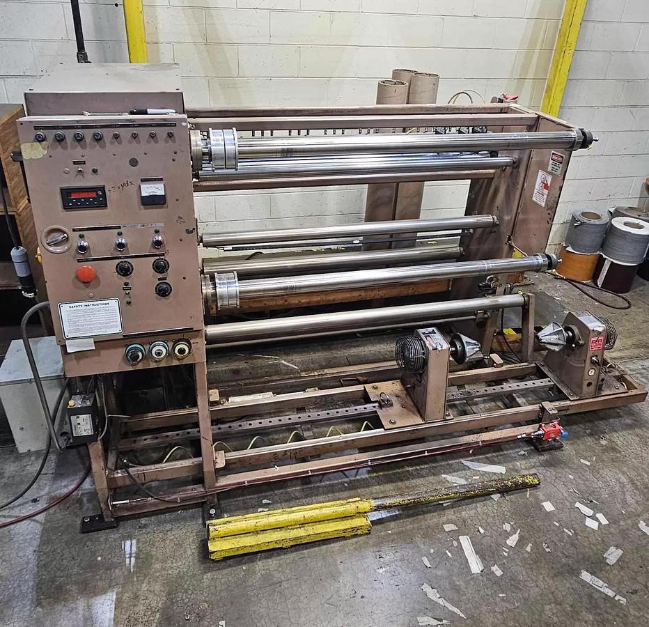 Used 64" WIDE VOORWOOD DUPLEX SLITTER REWINDER MODEL S64-24/24S