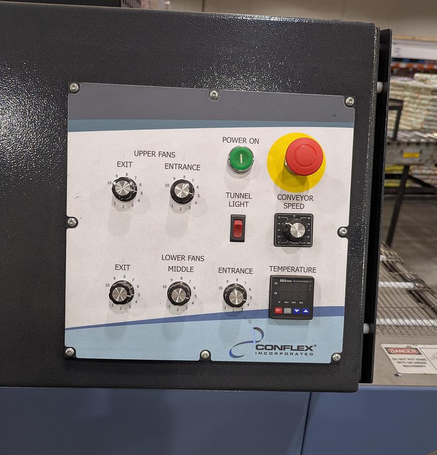 Used CONFLEX VORTEX 72 SHRINK TUNNEL