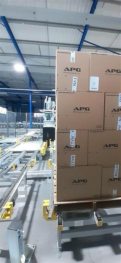 Used PATTYN HIGH-SPEED CASE ERECTING AND BAG INSERTING AUTOMATED PACKAGING SYSTEM