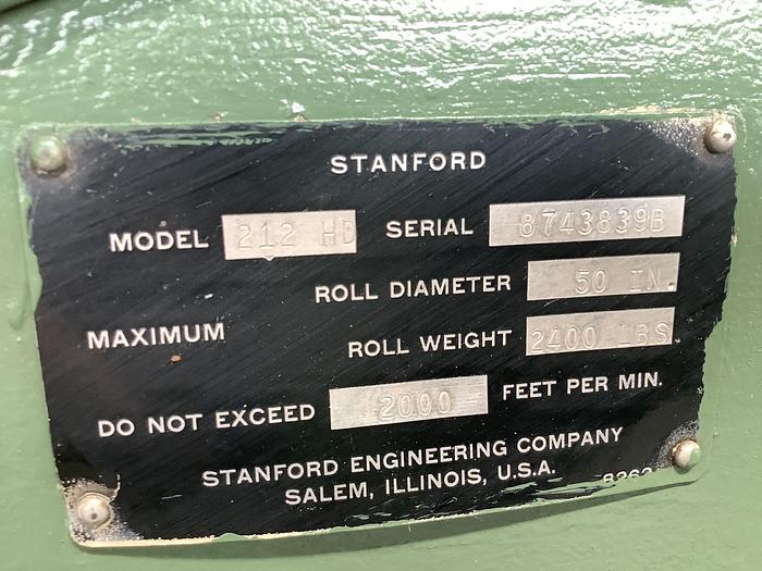 Used 40" REFURBISHED STANFORD 212 HD 50" DIAMETERS SHEAR SLITTING - PENDING LS