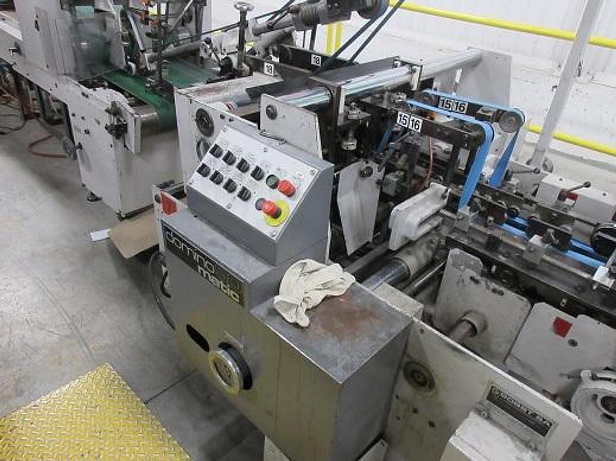 Used BOBST DOMINO 90 MATIC FOLDER GLUER 