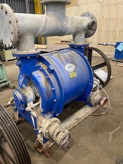 Used NASH MODEL CL3002 VACUUM PUMP W/ 150 HP MOTOR REMANUFACTURED 2022