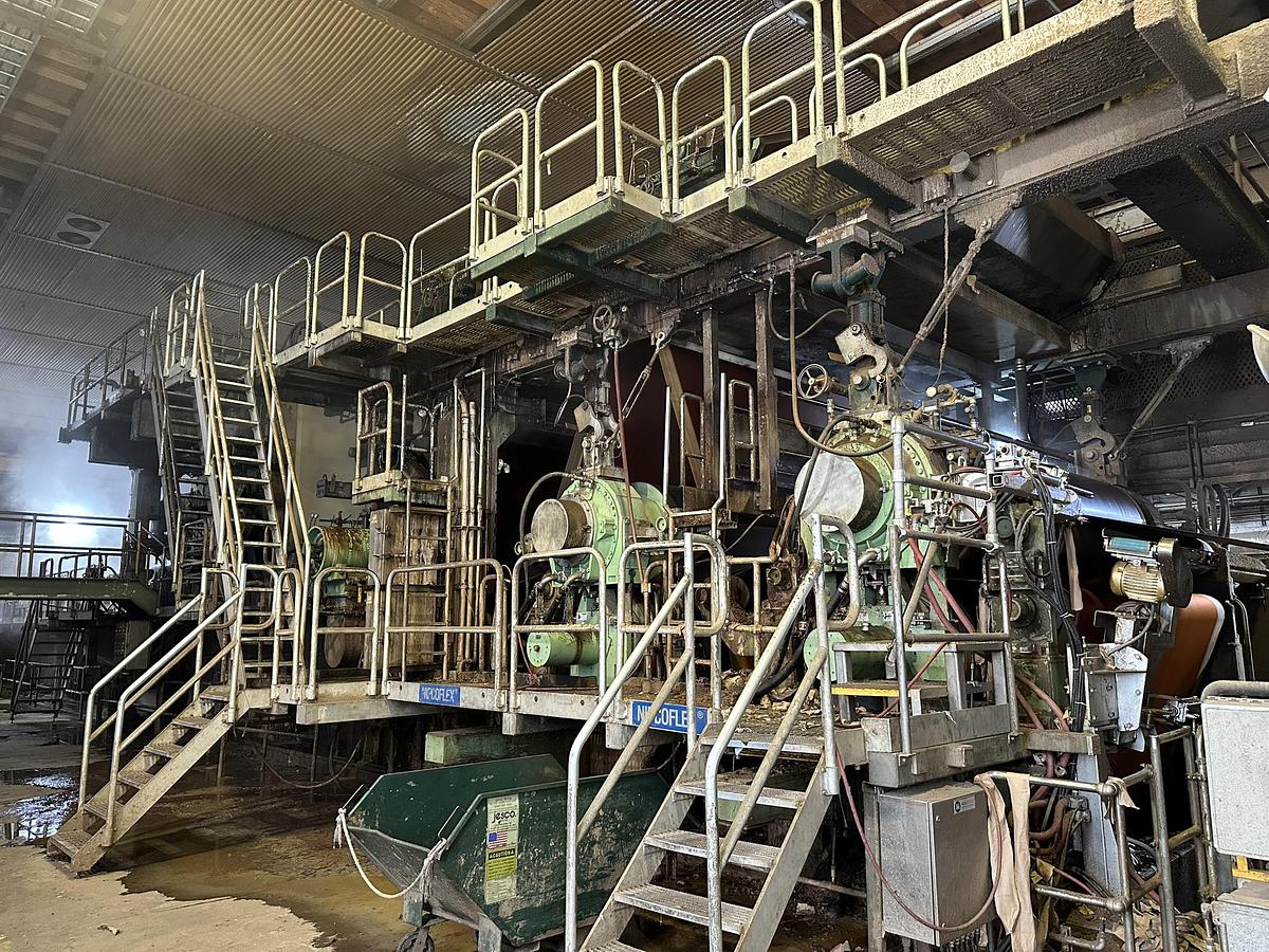 Used 110" (2.8M) VOITH FOURDRINIER PAPER MACHINE WITH DUOFORMER D SHOE PRESS SECTION MANUFACTURED 2002