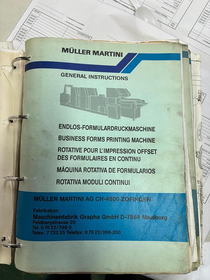 Used 20" MULLER MARTINI PROGRESS 520 ROTARY PRESS