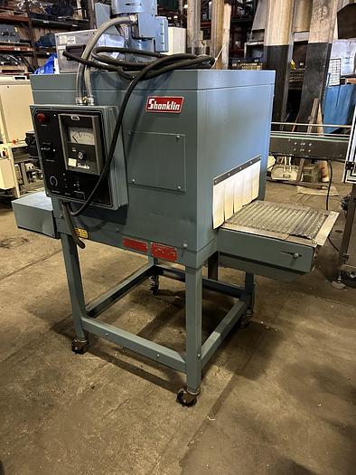 Used SHANKLIN # T-6XL SHRINK TUNNEL W/ SS MESH BELT CONVEYOR PENDING JA