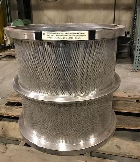 Used BLACK CLAWSON MODEL UV300 PRESSURE SCREEN SS 150HP