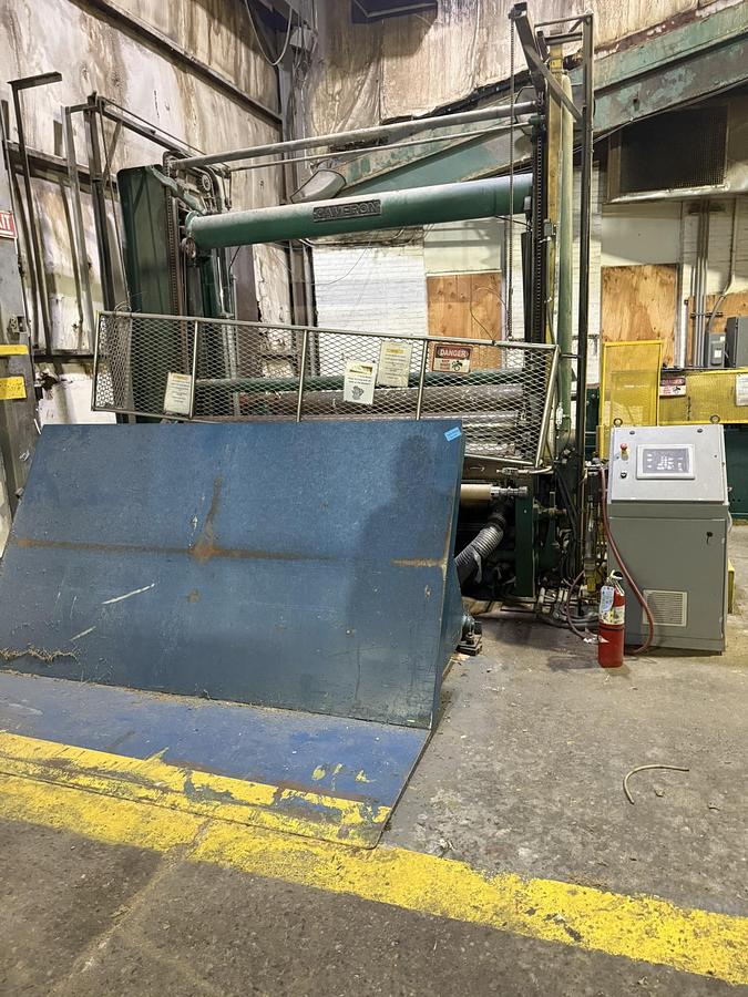 Used 100" CAMERON TWO DRUM SLITTER REWINDER WITH REEL SPOOL UNWIND 