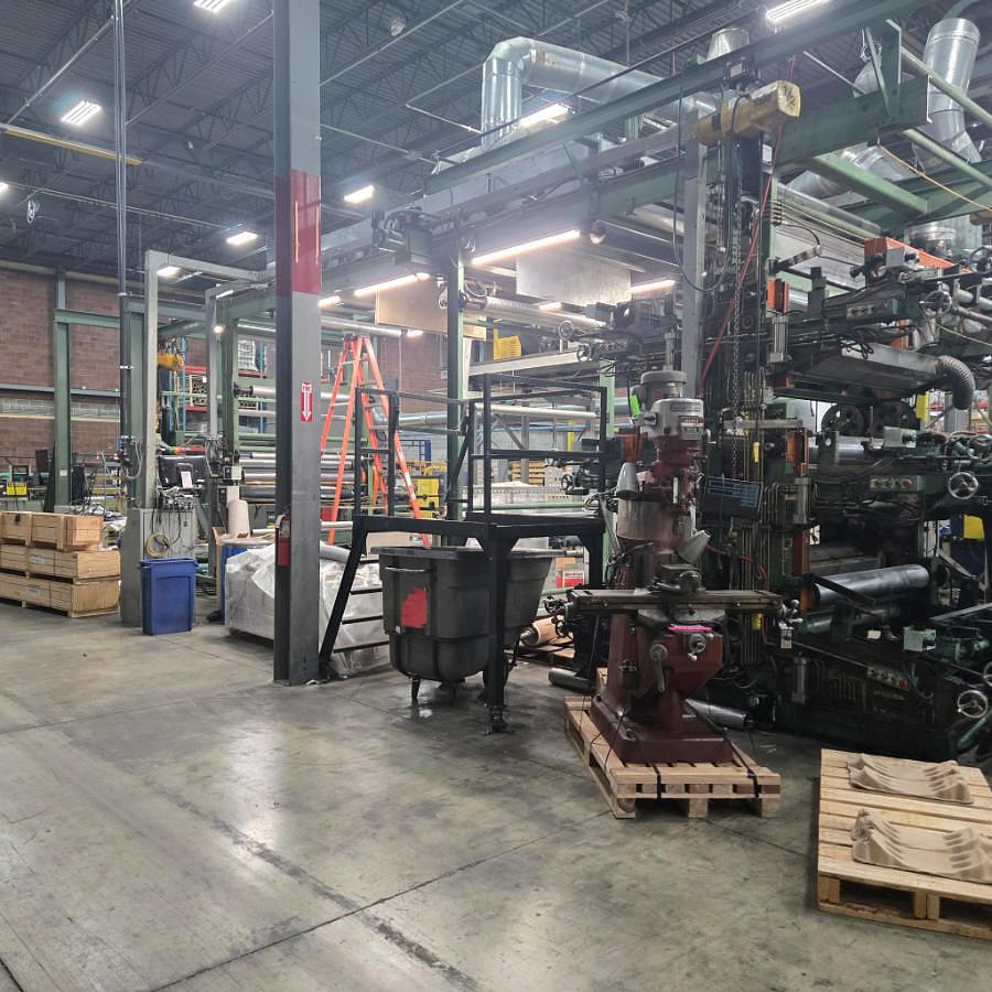 Used 68" WIDE WOLVERINE 6 COLOR FLEXO STACK PRESS - 60" DIAMETERS