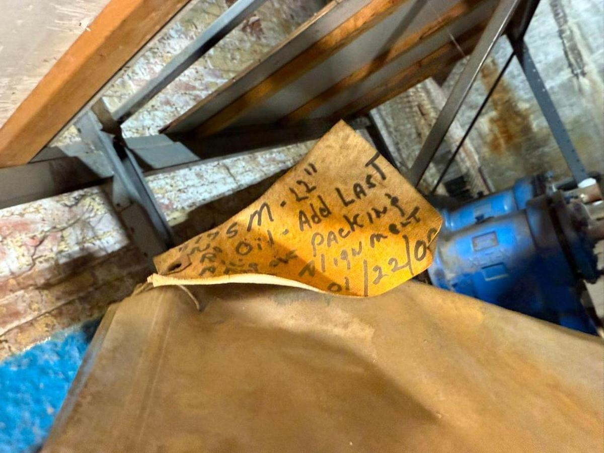 Used GOULDS POWER END PULLOUT PUMP PART 22" 316 STAINLESS STEEL