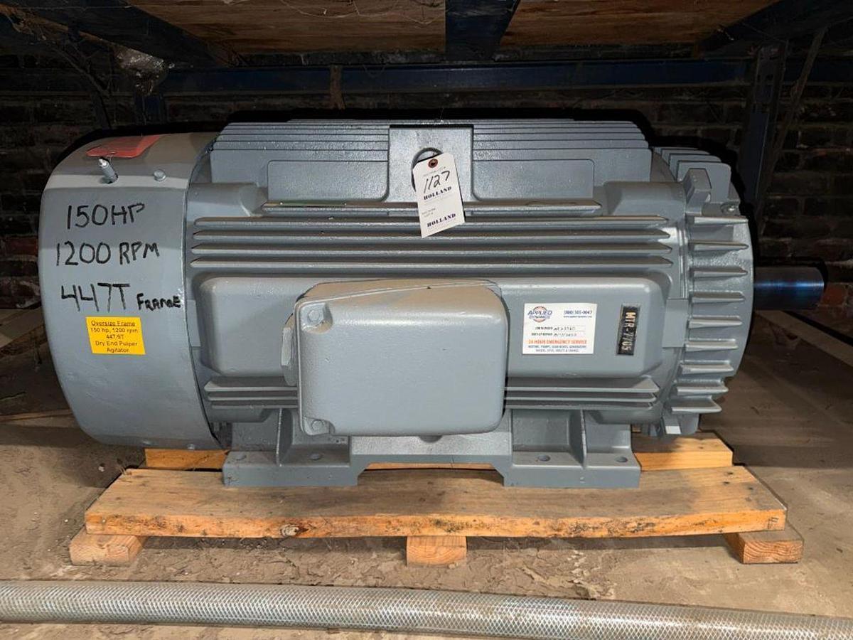 Used 150HP GE MOTORS EXTRA SEVERE DUYT AC 575V MOTOR OVERHAULED 2023