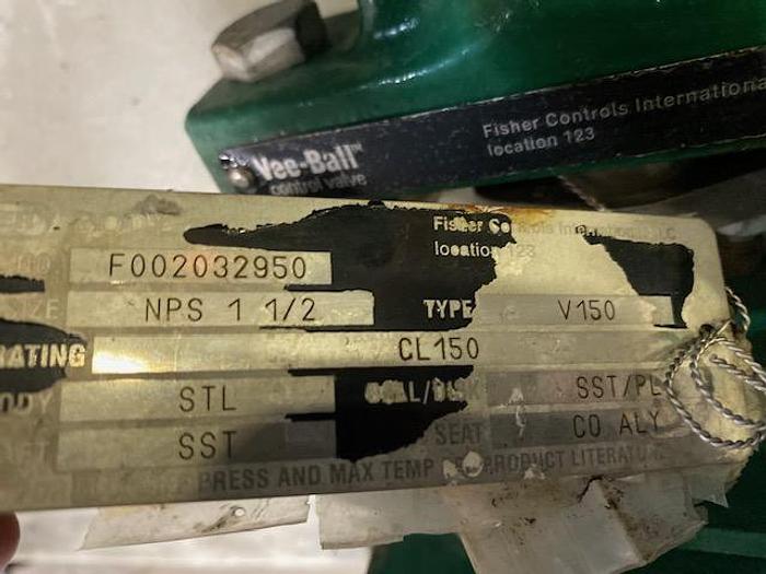 Used FISHER CONTROL VALVE ACTUATOR SIZE 1 BODY SIZE NPS 1.5