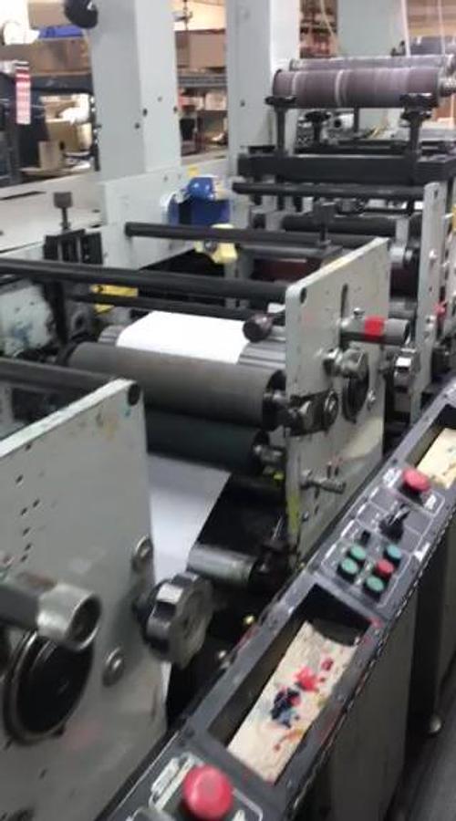 Used 13" ALLIED MODEL 313 4 COLOR 3 DIE STATION FLEXO PRESS