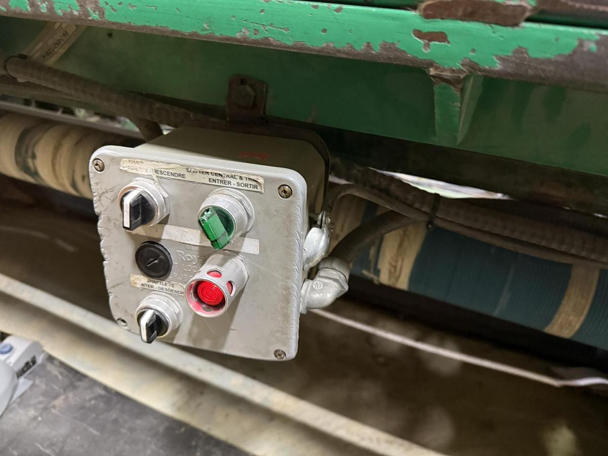 Used 110" FACE LANGSTON MODEL DA TWO DRUM SLITTER REWINDER 72" REWIND DIAMETER