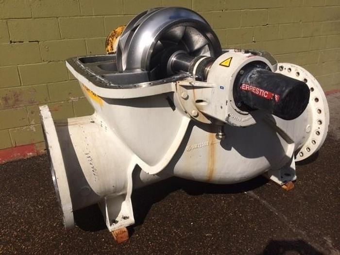 Used AHLSTROM MODEL ZPP82-600 SPLIT CASE STAINLESS STEEL FAN PUMP