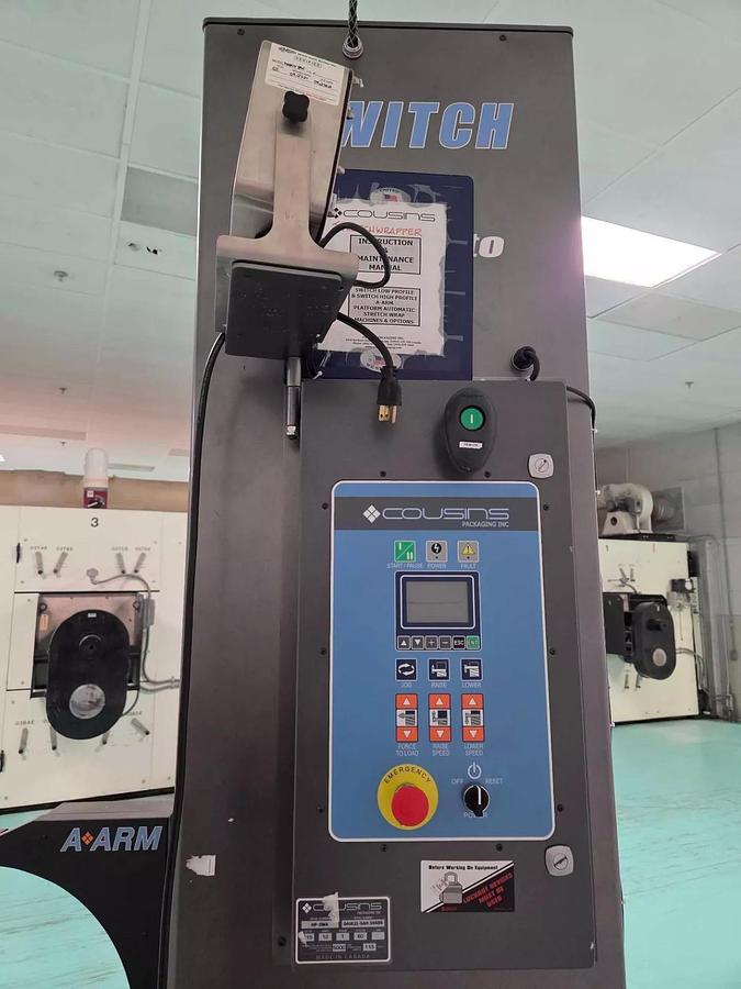 Used COUSINS PALLET WRAPPER MODEL HP-SWA ABOVE GROUND UNIT