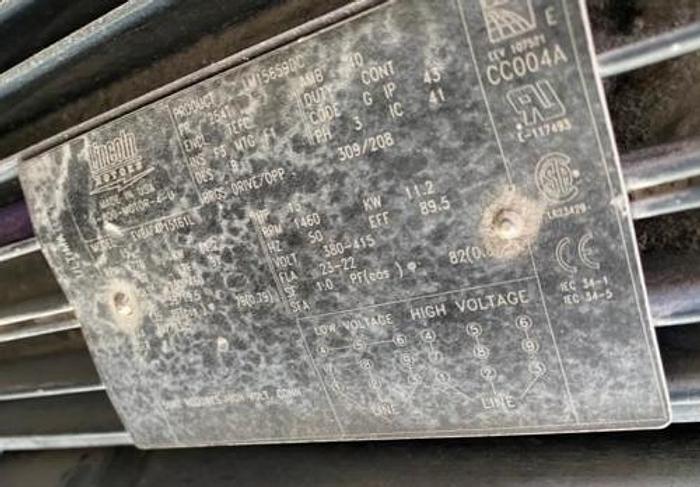 Used ALLEGHENY 18-250C HEAVY DUTY SHREDDER WITH INFEED CONVEYOR