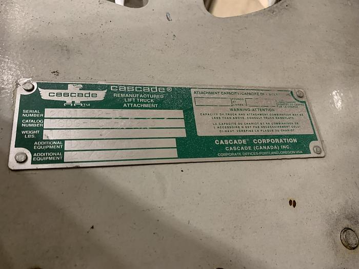 Used CASCADE 60" DIAMETER ROLL CLAMP R60G-RCP CLASS III