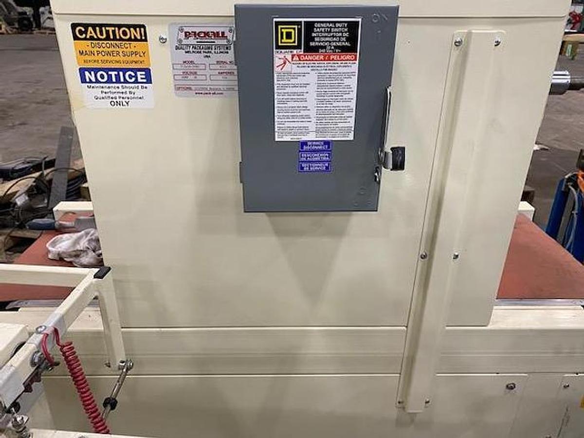 Used PACKALL INC. MODEL L1620D L BAR SEALER WITH PACKALL INC. MODEL T12 X16 - 24BC TUNNEL