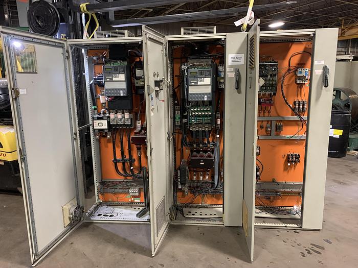 Used 135" LANGSTON SPEEDMASTER TWO DRUM WINDER 60" REWIND DIAMETER