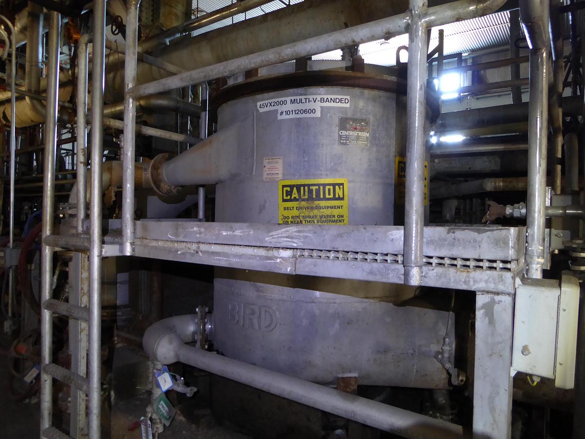 Used BIRD MACHINE CO. MODEL 18 CENTRISCREEN SS
