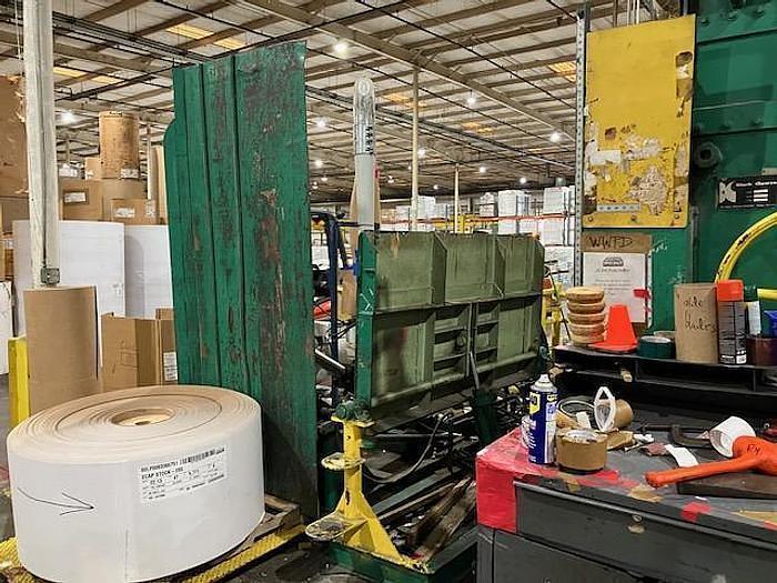 Used 72" WIDE BLACK CLAWSON TDL TWO DRUM WINDER - 72" WOLVERINE 1 COLOR PRESS