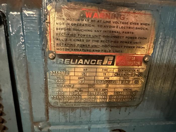 Used 62" BF PERKINS TWO DRUM SLITTER REWINDER