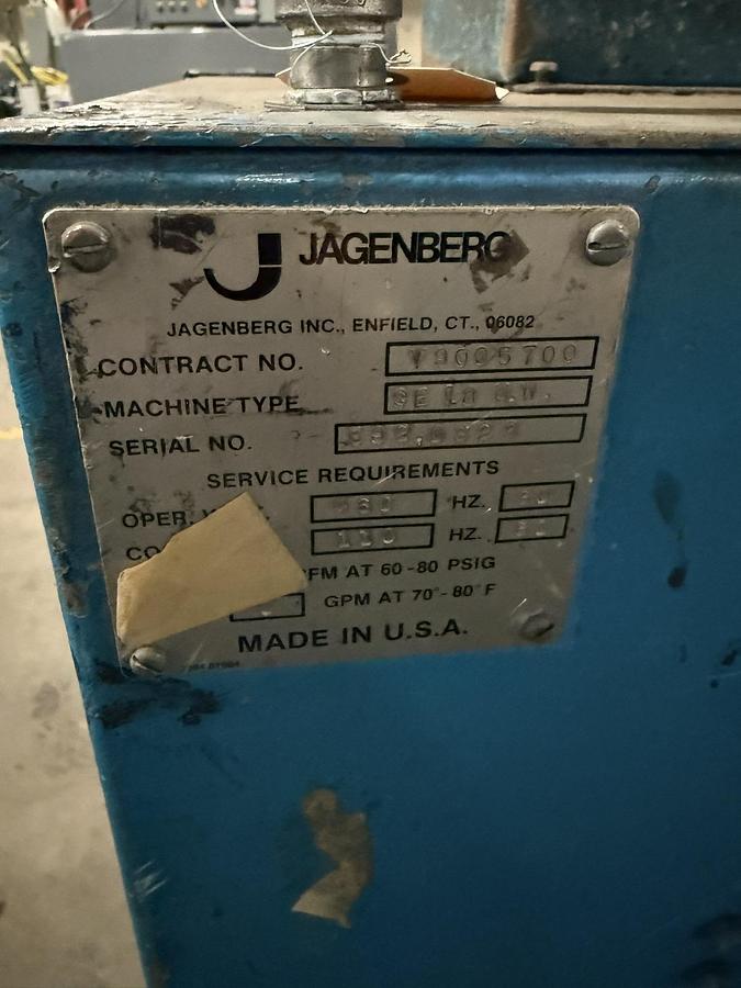 Used JAGENBERG MODEL SE-18 SHAFTLESS FLOOR PICK UP UNWIND STAND