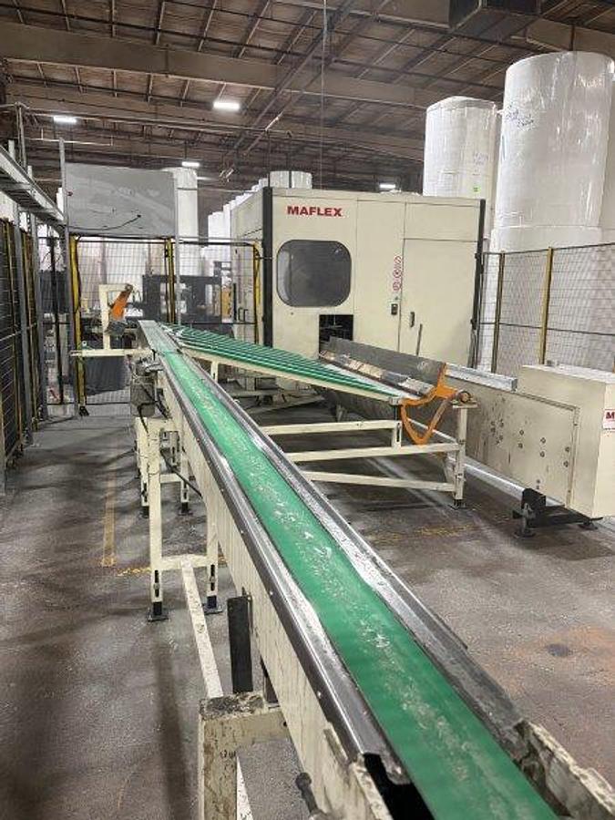Used 108" WIDE MAFLEX HESTIA MODEL SA-502 INDUTRIAL ROLL REWINDER