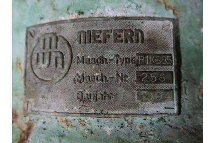 Used 131" NIFERN DAAL 3-ROLL COMBINATION SUCTION PRESS 150 PLI