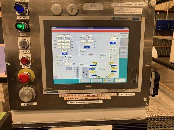 Used 57" WIDE PCMC INFINITY 10 COLOR PRINTING PRESS GEARLESS