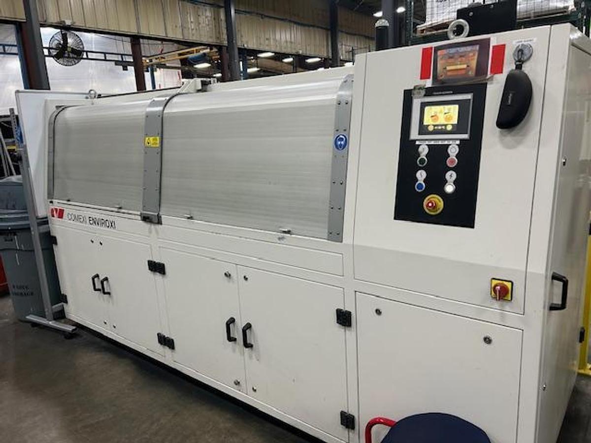 Used 28" WIDE MARK ANDY VERSAMAX 10 COLOR FLEXO PRESS MFG 2016 - UV & GAS DRYING 