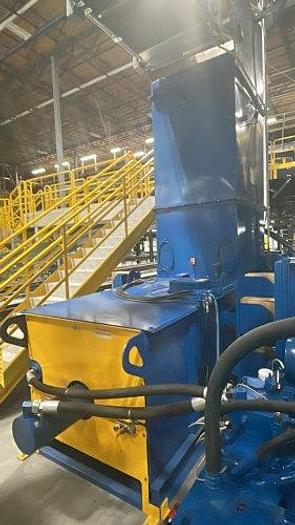 Used AMERICAN HORIZONTAL AUTO-TIE BALER MODEL DC6348-8T30 TWIN 30 HP MOTORS 