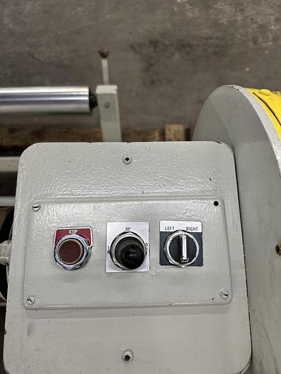 Used 60" WEBCO SHAFTLESS FLOOR PICK UP UNWIND STAND WITH EDGE GUIDE 60" DIAMETER