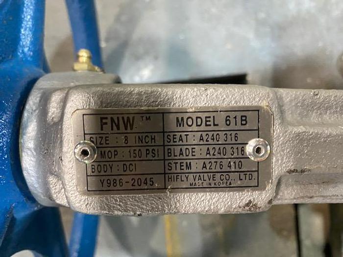 Used FNW MODEL 61B 8" SLIDE GATE VALVE