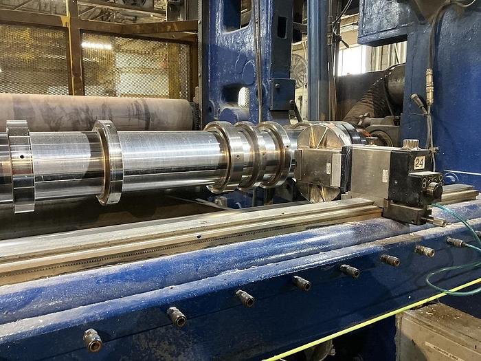 Used 102" LANGSTON TWO DRUM SLITTER REWINDER MAX DIAMETER 72" NEW ROCKWELLL DRIVES IN 2021