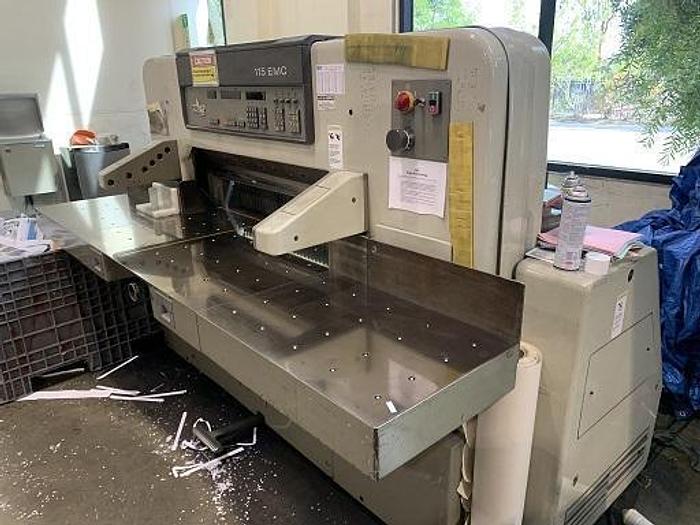 Used 45" POLAR 115 EMC GUILLOTINE CUTTER