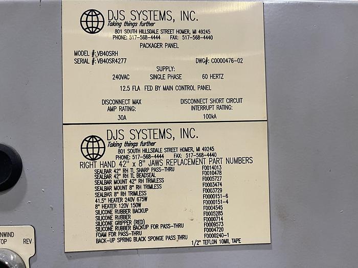 Used DJS SYSTEMS CUP WRAPPING LINE