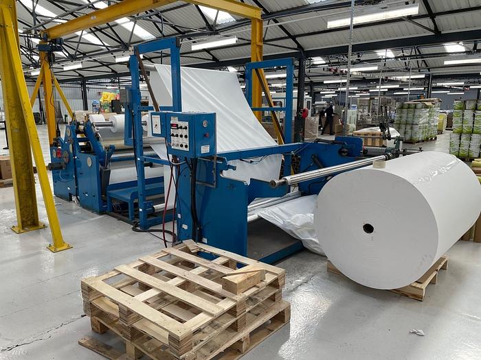 Used 65" ALAN DUFFY CENTER SURFACE SLITTER REWINDER 40" OD REWIND - PENDING ALS