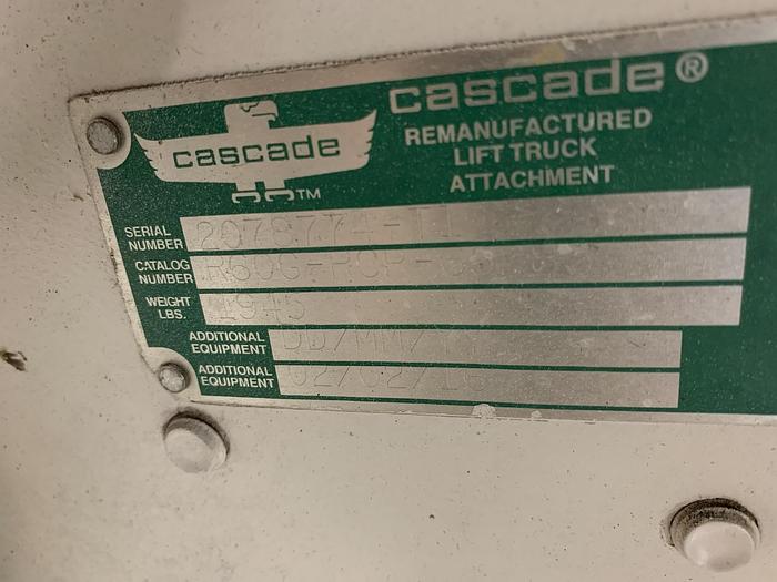 Used CASCADE 60" DIAMETER PAPER ROLL CLAMP 60G-RCP CLASS III