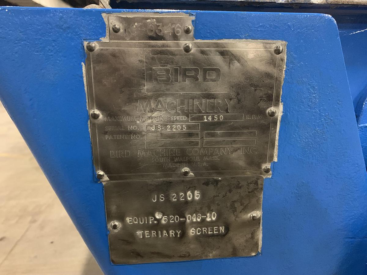 Used BIRD JONSSON  24 VIBRATING SCREEN  S/S  PF