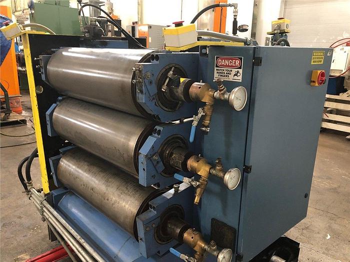 Used 33" WIDE PILOT SHEET STACK, AC MOTORS, 11.5" DIAMETER