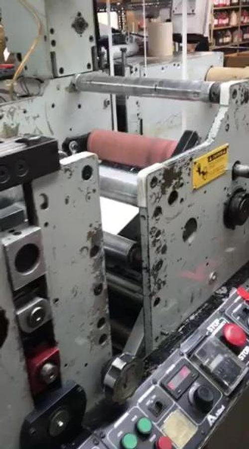 Used 13" ALLIED MODEL 313 4 COLOR 3 DIE STATION FLEXO PRESS