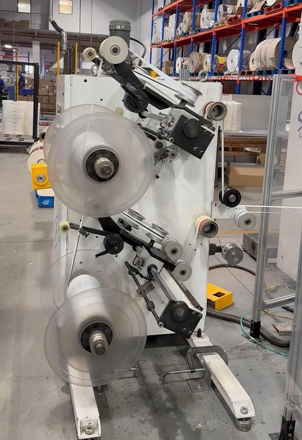 Used 63" WIDE SRC SYSTEMS LTD MODEL 600 DUPLEX TURRET SLITTER REWINDER - MANUFACTURED 2018