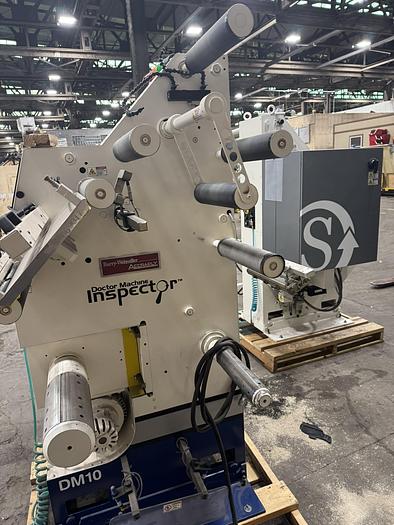 Used 10" WIDE ACCRAPLY STANFORD MODEL DM10 DOCTOR MACHINE MFG 2011