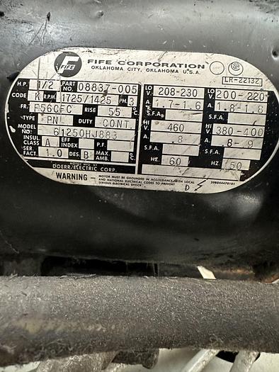 Used 60" WEBCO SHAFTLESS FLOOR PICK UP UNWIND STAND WITH EDGE GUIDE 60" DIAMETER